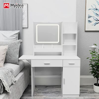 customization Simple with Mirror, Stool, Dressing Table, Bedroom, Cosmetics with Cabinet, Storage Table, Small-sized Household, Makeup Table