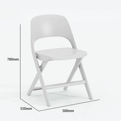 New Thick Cross Border Durable Dining Chair Modern Simple Backrest Leisure Chair Stackable Plastic Chair