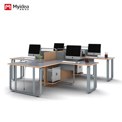 comprar Mesa de Escritório Combinada Moderna Minimalista para Duas Pessoas com Tela, Divisória para Porta-Cartões, Mesa Combinada para Vários Funcionários online manufacture