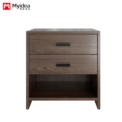 Bedside Tables Used in Apartments, Dormitories, Hotels, and Homestays, with Melamine Paper Finish