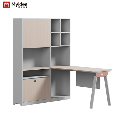 comprar Mesa de supervisor de cor clara, mesa de escrita para uma pessoa com mesa principal, mesa de computador online manufacture