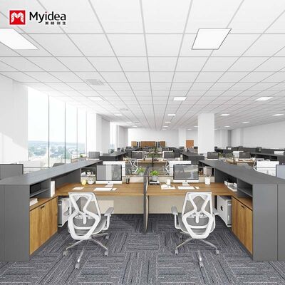 Comprar Personalização Contemporânea Mesa para Único Funcionário Combinação de Madeira de Metal Durável Mobiliário Modular de Escritório Moderno online manufacture