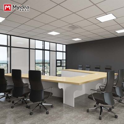 Comprar Conjunto de mesas de conferência em forma de U de nível comercial ️ Feito de tabuleiro certificado verde, layout personalizável para grandes espaços de reuniões. online manufacture