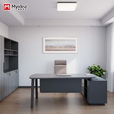 comprar Estação de Trabalho Executiva Premium com Gabinete Lateral de Armazenamento Integrado Design Elegante Atende à Máxima Eficiência. online manufacture