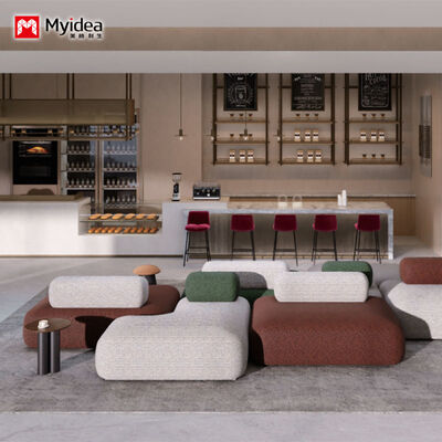 Comprar Sofá Modular de Recepção Comercial em Tecido, Design Flexível de Combinação Seccional para Áreas de Espera, Lounges e Salas de Descanso de Escritório online manufacture