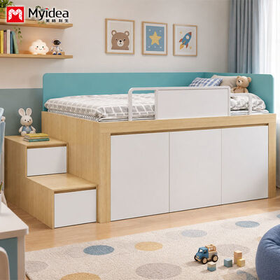Comprar Cama de banheiro com escadas de armazenamento para quarto e apartamento, armazenamento de espaço, armazenamento de espaço online manufacture