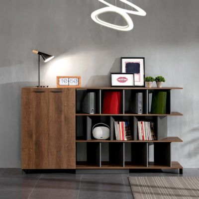 Armário de arquivo grande e resistente com fechadura, estante de armazenamento em camadas abertas, armário de armazenamento de dados de escritório