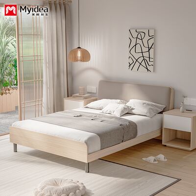 Personalização Cama de Apartamento Único, Casa de Família, Cama de Laje Estável com Design de Porta de Carregamento, Pacote Macio de Cabeceira, Cama Moderna