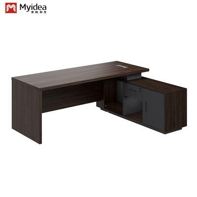 Armário de Gavetas para Mesa de Computador Executiva, Design Moderno em Painel de Madeira, Construção Durável e Ecológica, Montagem Necessária